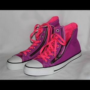 High Top Pink & Purple Converse All Stars